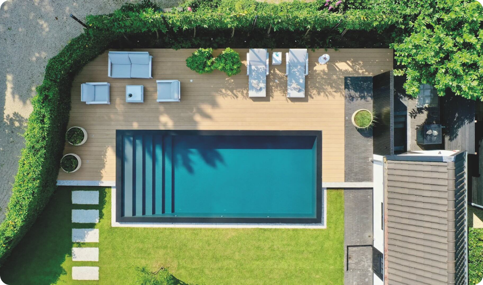 Pooltime Exclusive Infinity 10/20mm PP pool 4 x 10 x 1.5 m