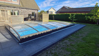 Pool Roof Sydney 4.5×8 (Single Rail, Anthracite)