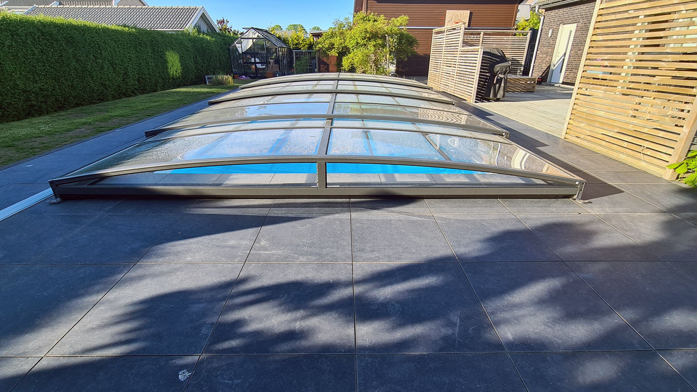 Pool Roof Sydney 3×6 (Single Rail, Anthracite)