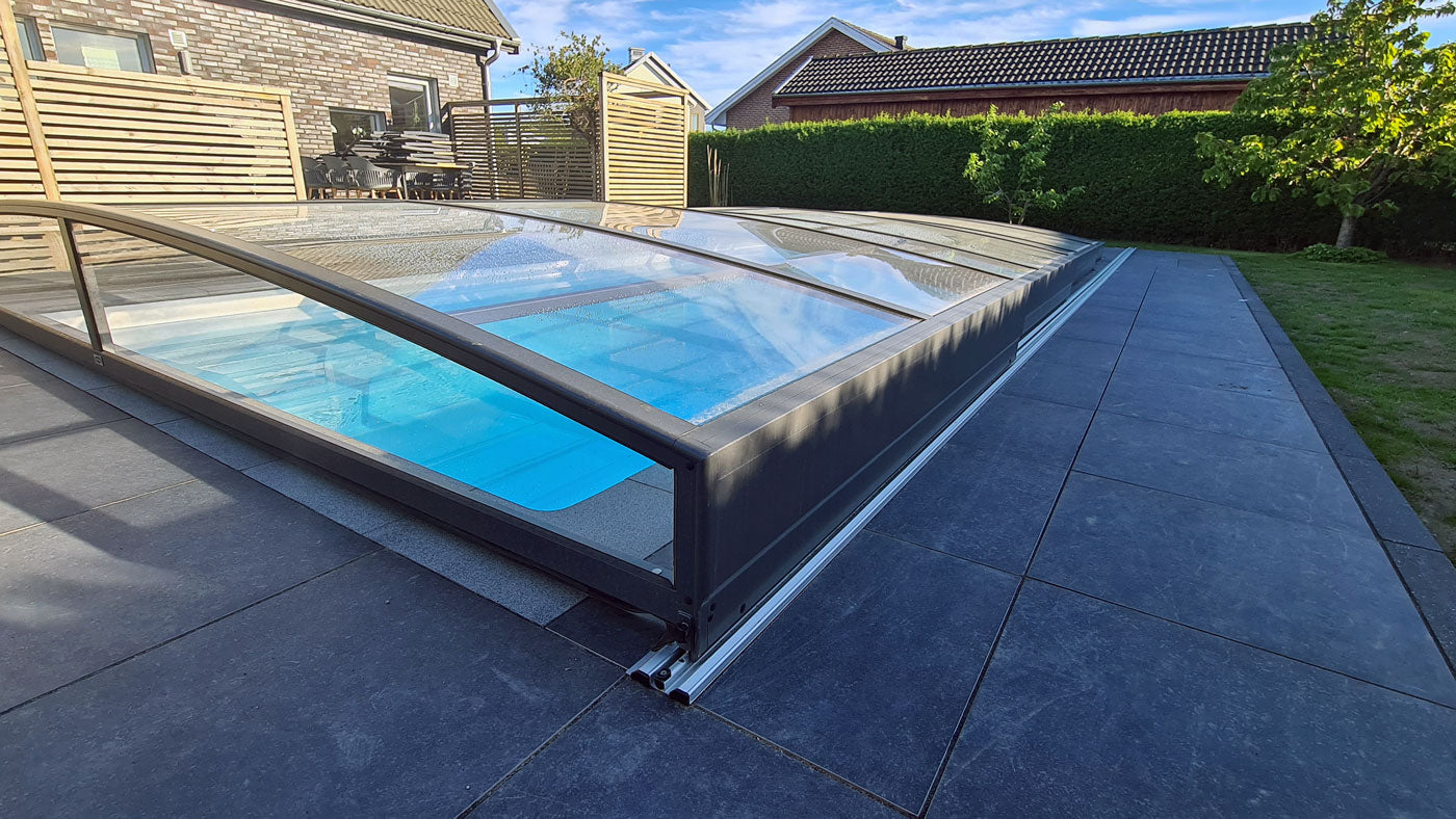 Pool Roof Sydney 3.5×4.2 (Single Rail, Anthracite)