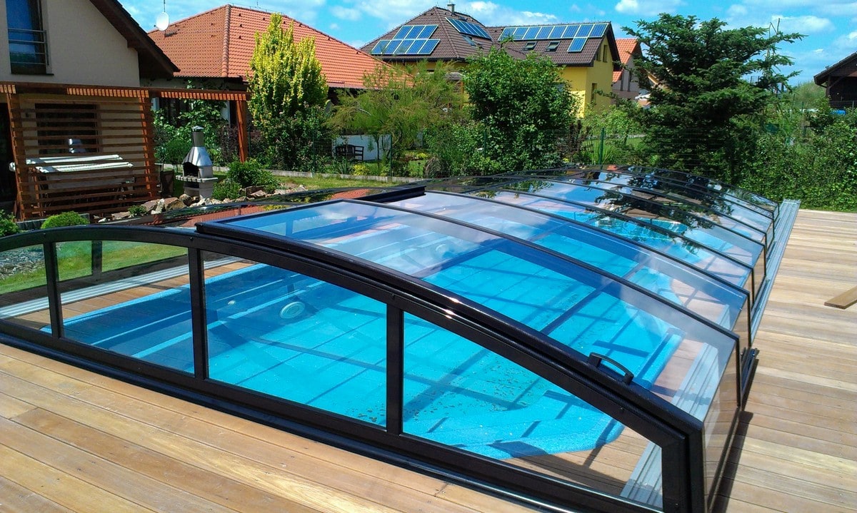 Pool Roof Infinity 3×6 Clear Glass