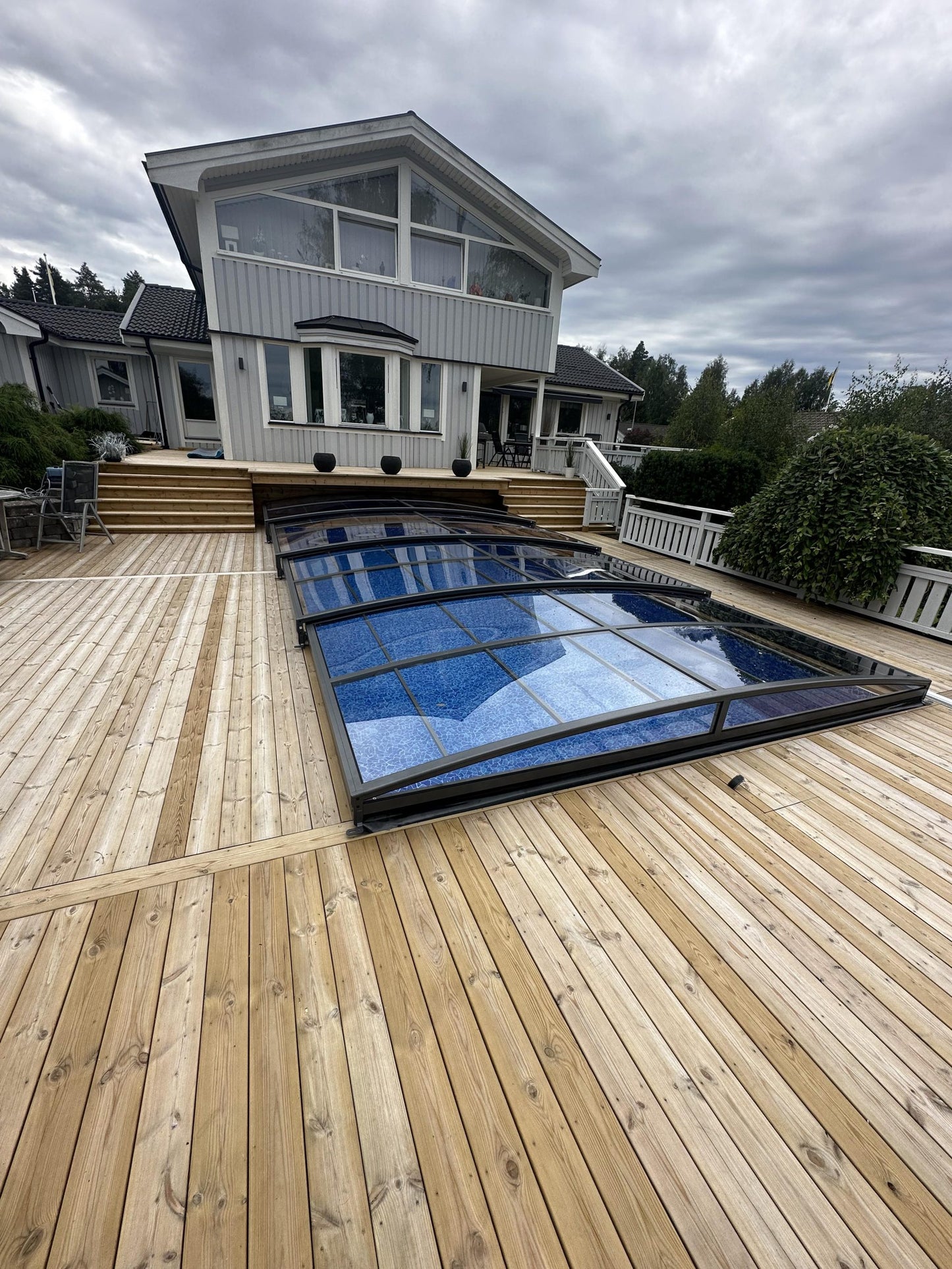 Pool Roof Sydney 3×6 (Single Rail, Anthracite)