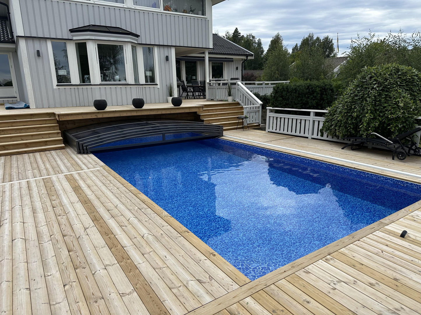 Pool Roof Sydney 3×5 (Single Rail, Anthracite)