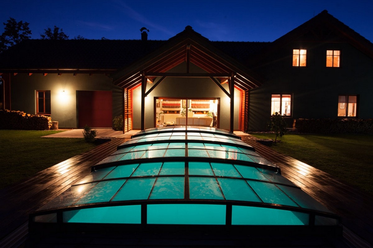 Pool Roof Infinity 3×6 Clear Glass