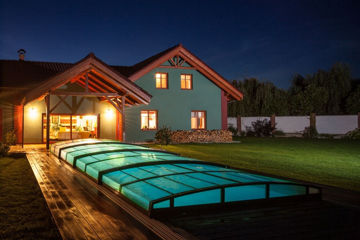 Pool Roof Infinity 3×6 Clear Glass