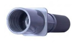 Inlet for thermal pool, double gaskets, d50 glue connection, ABS