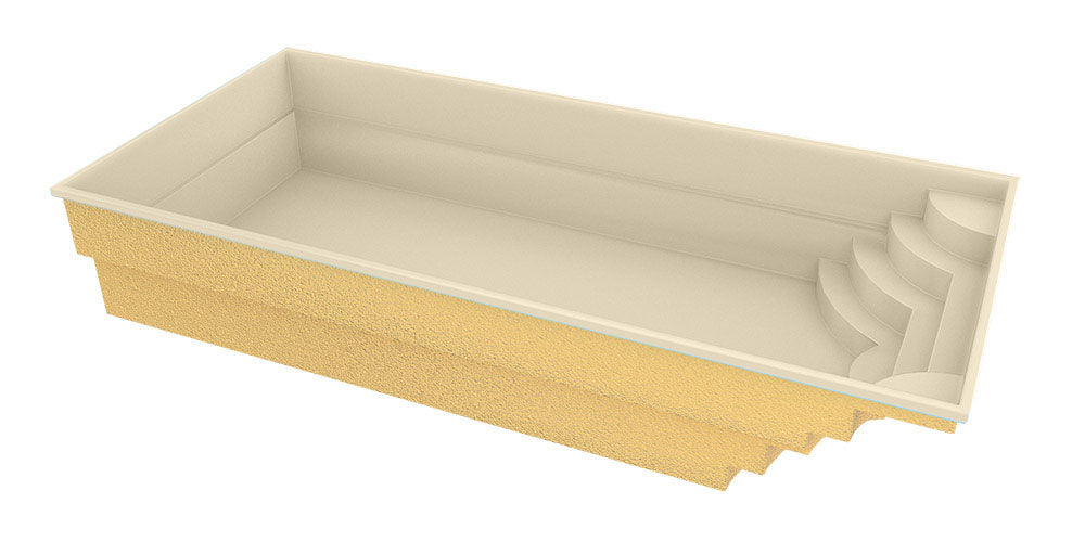 Fiberglass pool Aruba 800 8.20m x 3.70m x 1.50m