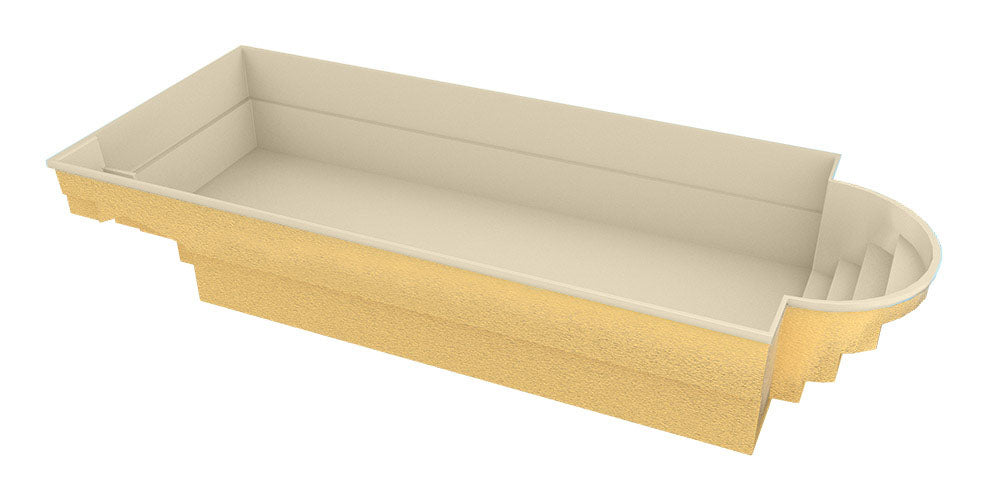 Fiberglass pool Barbados 9.40m x 3.70m x 1.50m