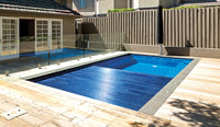 Leisurepools Reflection with slatted cover box 3.8×7.92-9.92m, 1.28-1.78m deep