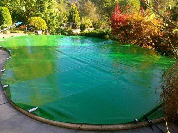 Pool cover with rolling top for 4×8 POOL incl. remote control