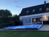 Pool Roof Sydney 3.5×3.5 (Single Rail, Anthracite)