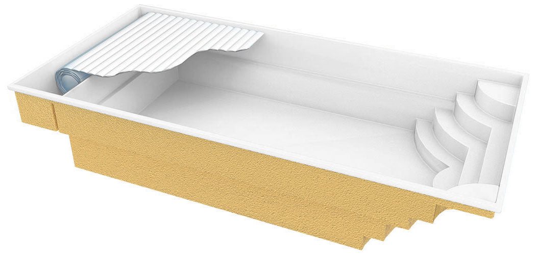 Glasfiberpool Aruba Plus 8.00m x 3.70m x 1.50m