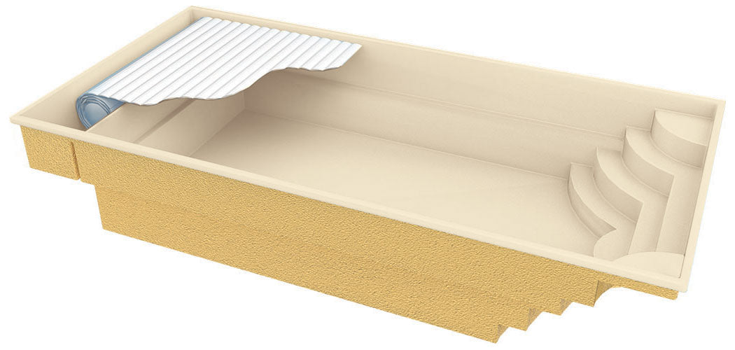 Glasfiberpool Aruba Plus 8.00m x 3.70m x 1.50m