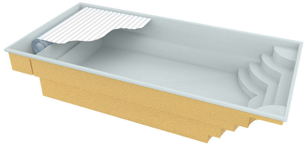 Glasfiberpool Aruba Plus 8.00m x 3.70m x 1.50m