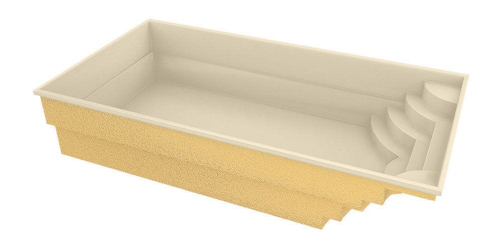 Glasfiberpool Aruba 700 7.20m x 3.70m x 1.50m