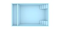 Glasfiberpool Bahama 600 6.10m x 3.75m x 1.50m