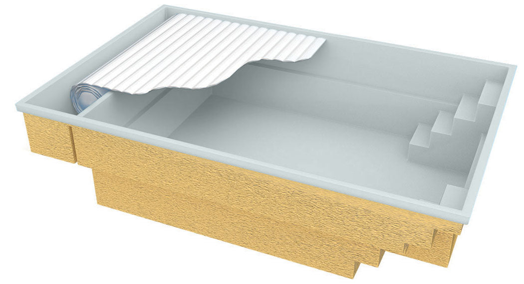 Glasfiberpool Bahama 600 6.10m x 3.75m x 1.50m