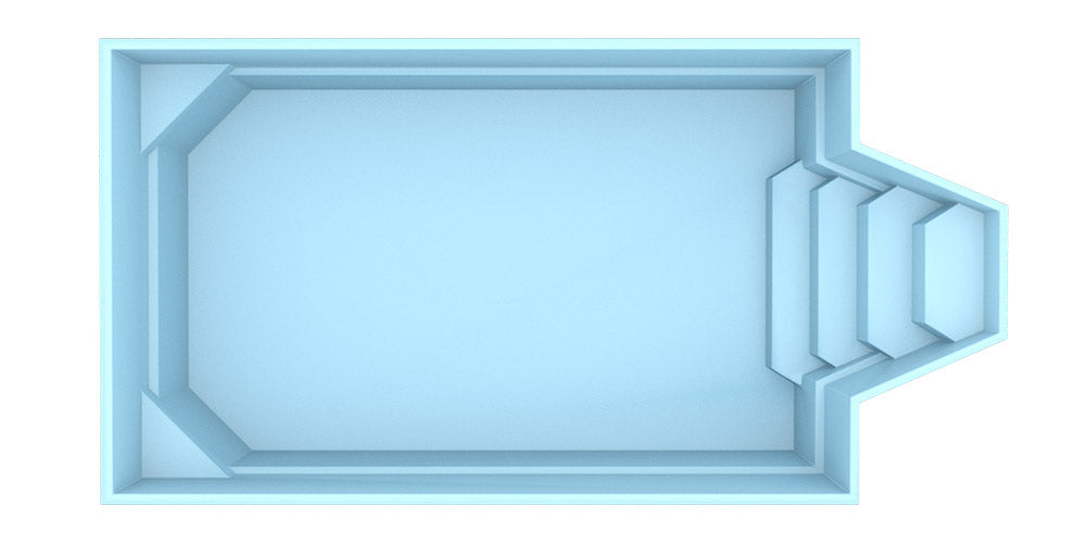 Glasfiberpool Grenada 700 7.00m x 3.00m x 1.52m