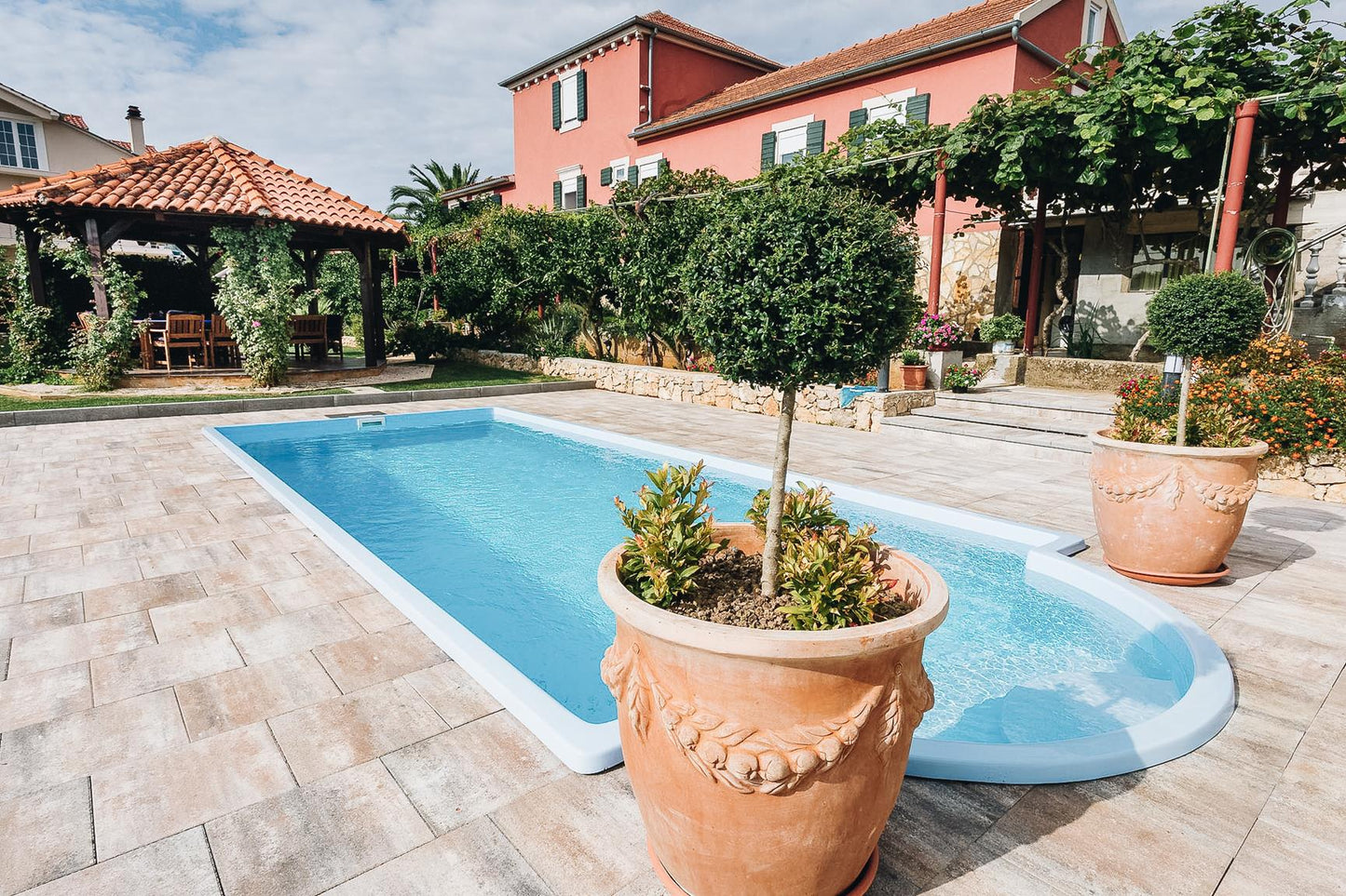 Glasfiberpool Haiti 8.00m x 3.20m x 1.52m