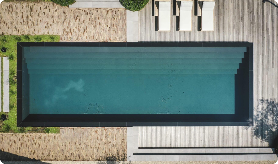 Pooltime Exclusive Infinity 10/20mm PP pool 4 x 8 x 1.5 m