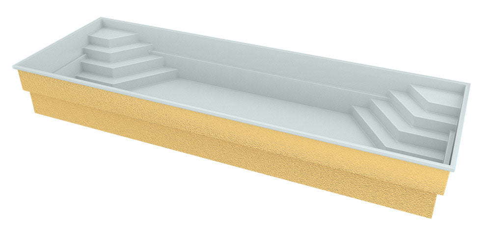 Glasfiberpool Jamaica 11.25m x 3.75m x 1.50m