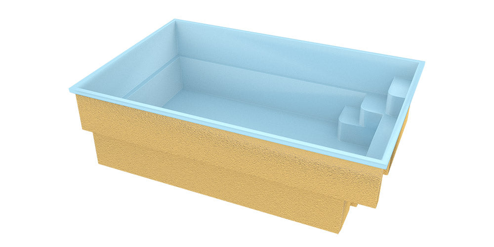 Glasfiberpool Mini Victoria 4.20m x 2.70m x 1.30m