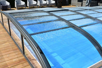 Pool Roof NIVO KIT 750B 3.5×7 (clear glass, side door)