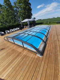 Pool Roof NIVO KIT 750B 3.5×7 (clear glass, side door)