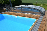 Pool Roof NIVO KIT 750B 3.5×7 (clear glass, side door)