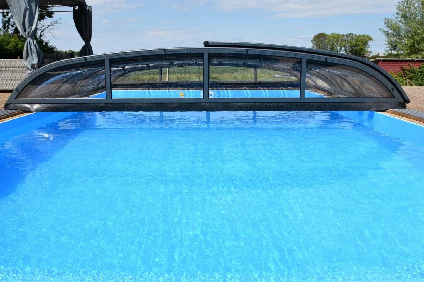 Pool Roof NIVO KIT 750B 3.5×7 (clear glass, side door)