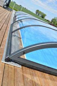 Pool Roof NIVO KIT 750B 3.5×7 (clear glass, side door)