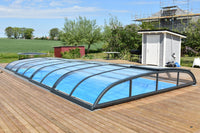 Pool Roof NIVO KIT 750B 3.5×7 (clear glass, side door)