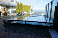 Pool Roof Master PLUS 4×10 Single Rail, 6 mm clear plastic