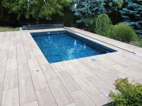 Master pool cover PLUS 4×8 Single Rail, 6 mm clear plastic